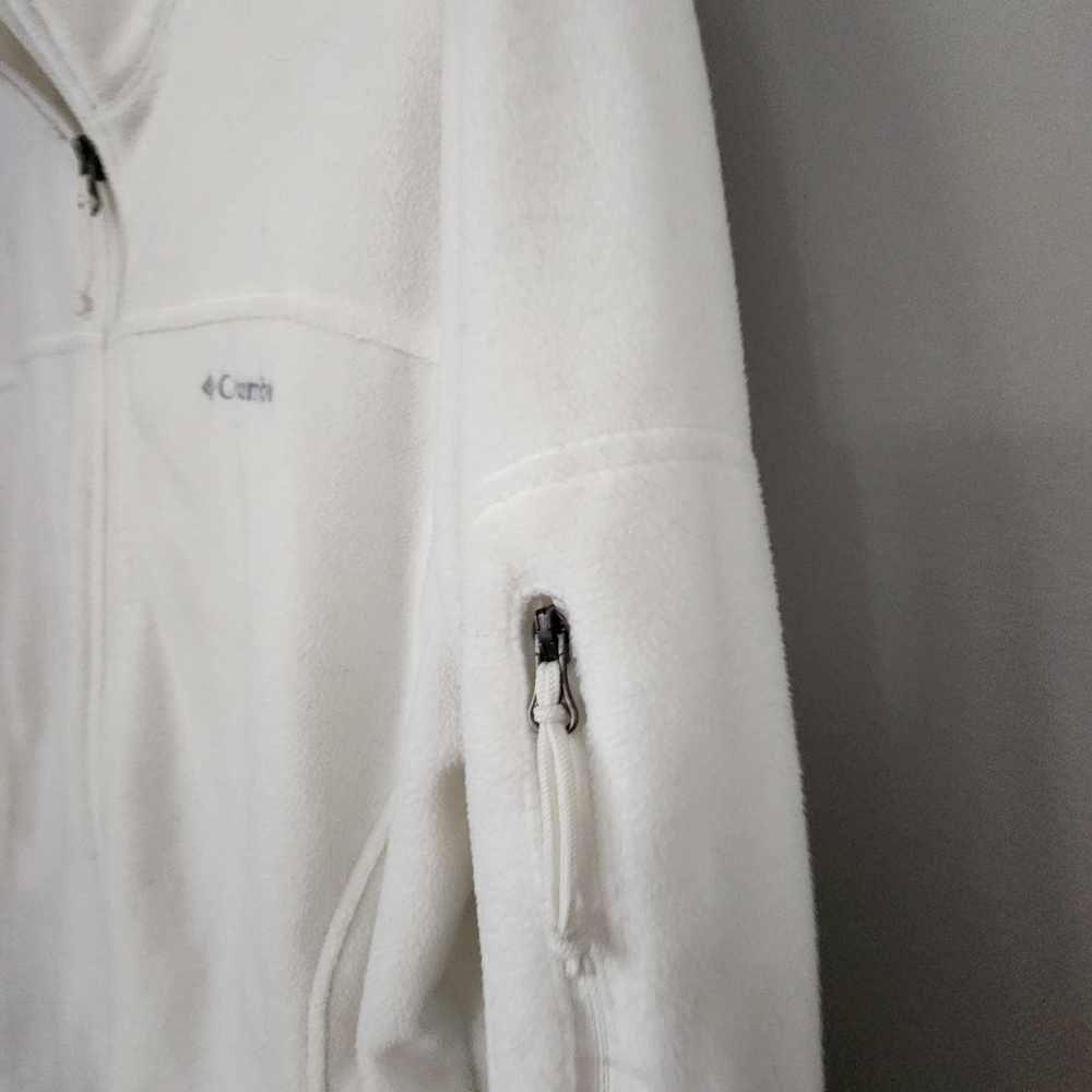 Columbia White Fleece Jacket - Picture 4 of 6
